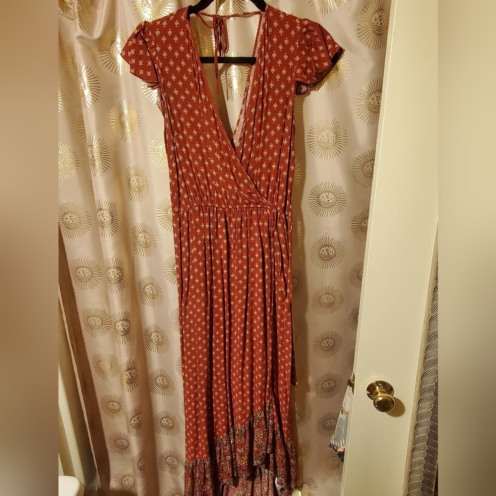 Maxi floral boho dress